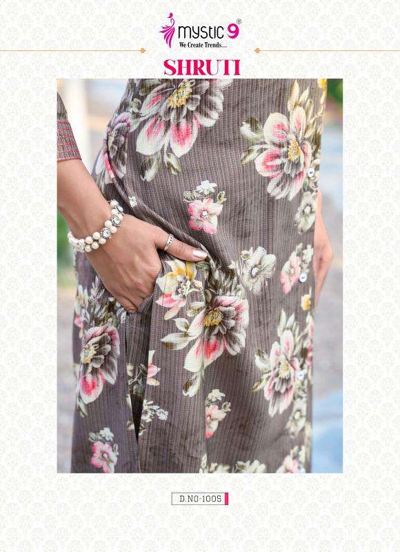 Mystic9 shruti vol 1 print coord set high quality kurti manufacturer in surat