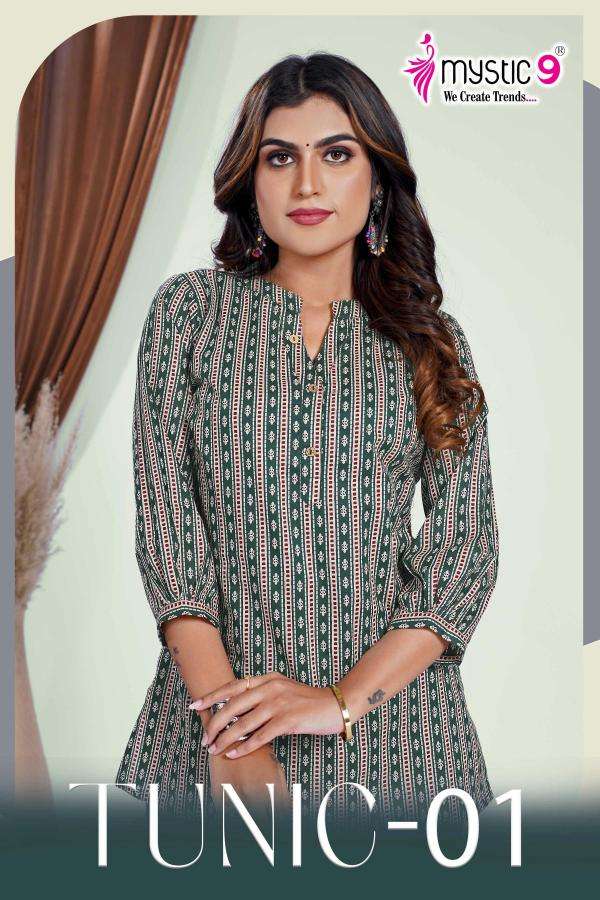 Mystic9 vol 1 tunic - 01 high quality kurti manufacturer in surat