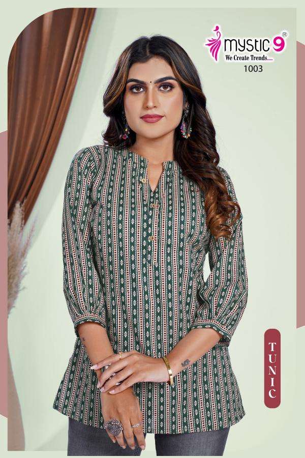 Mystic9 vol 1 tunic - 01 high quality kurti manufacturer in surat