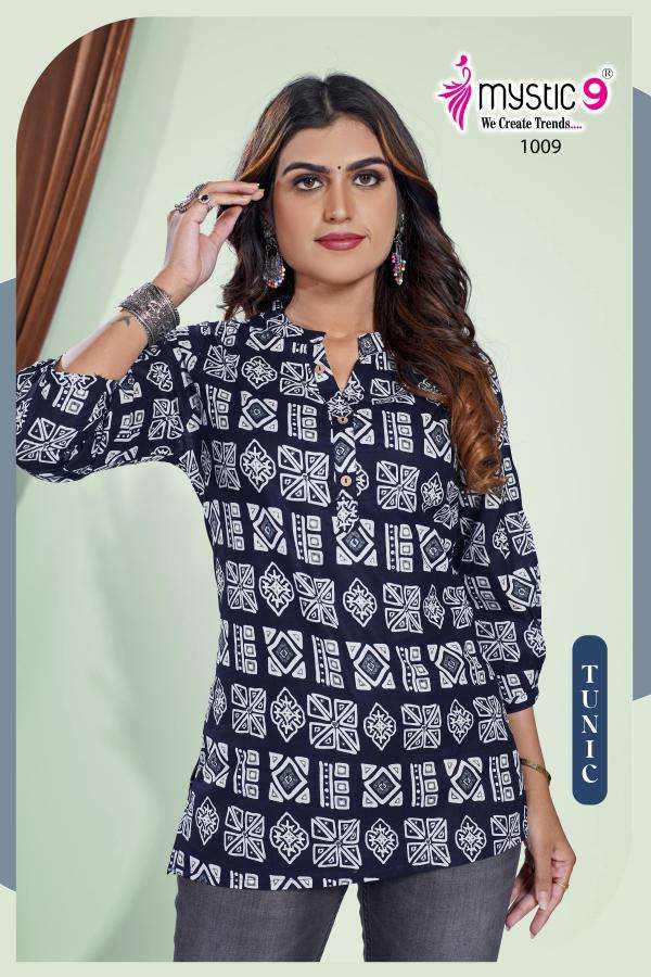 Mystic9 vol 1 tunic - 01 high quality kurti manufacturer in surat