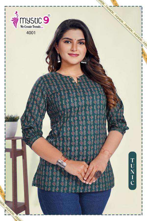 Mystic9 vol 4 kurti manufacturer for online business in surat