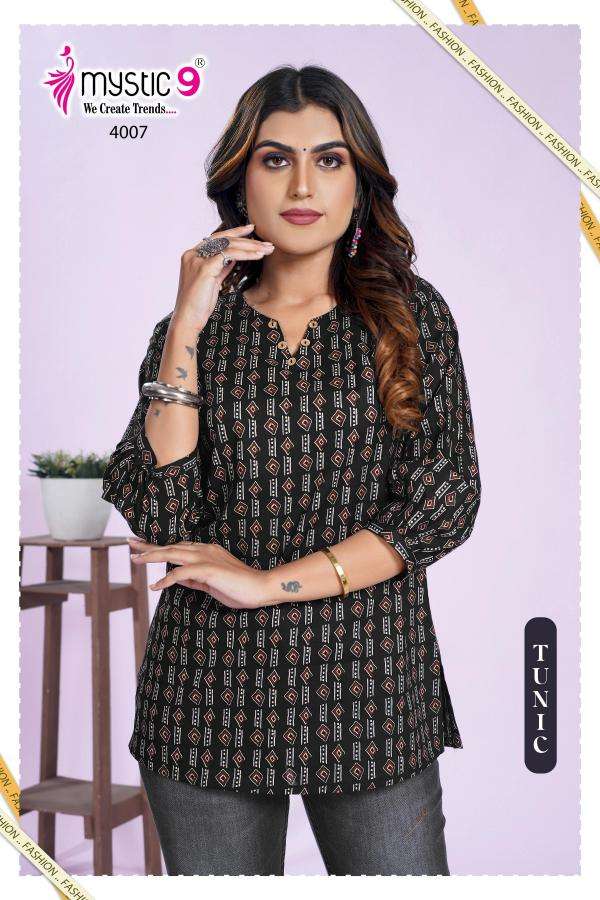 Mystic9 vol 4 kurti manufacturer for online business in surat