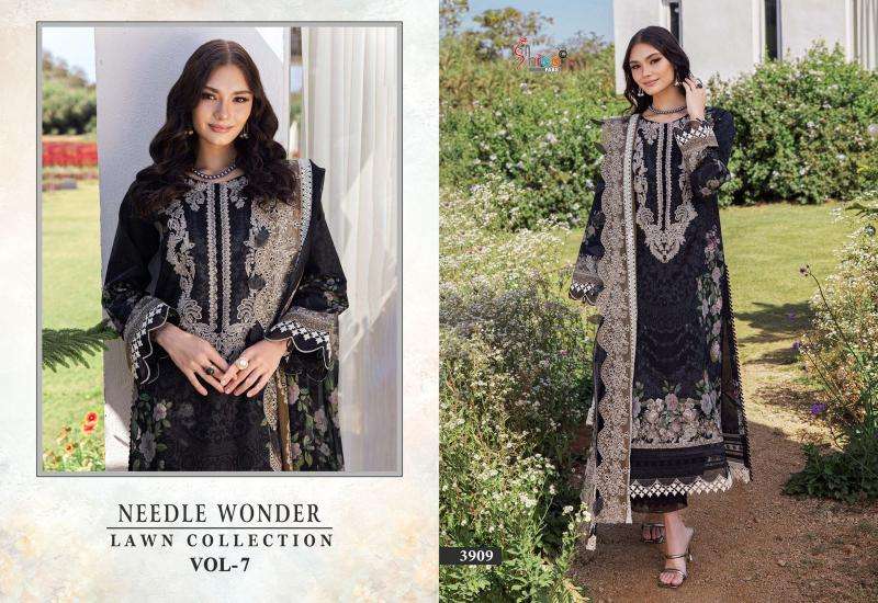 Needle wonder lawn collection 7 Surat unstitched dress material