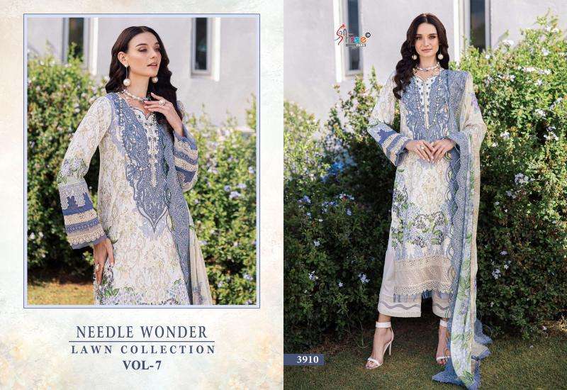 Needle wonder lawn collection 7 Surat unstitched dress material