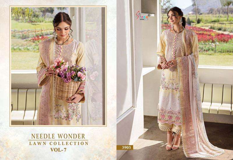 Needle wonder lawn collection 7 Surat unstitched dress material