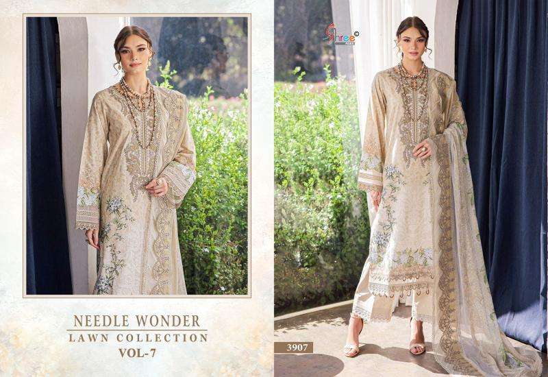 Needle wonder lawn collection 7 Surat unstitched dress material