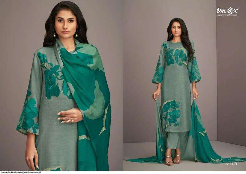 Omtex dania nida Wholesale printed dress materials
