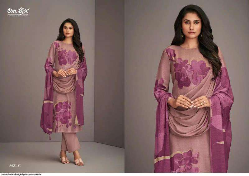 Omtex dania nida Wholesale printed dress materials