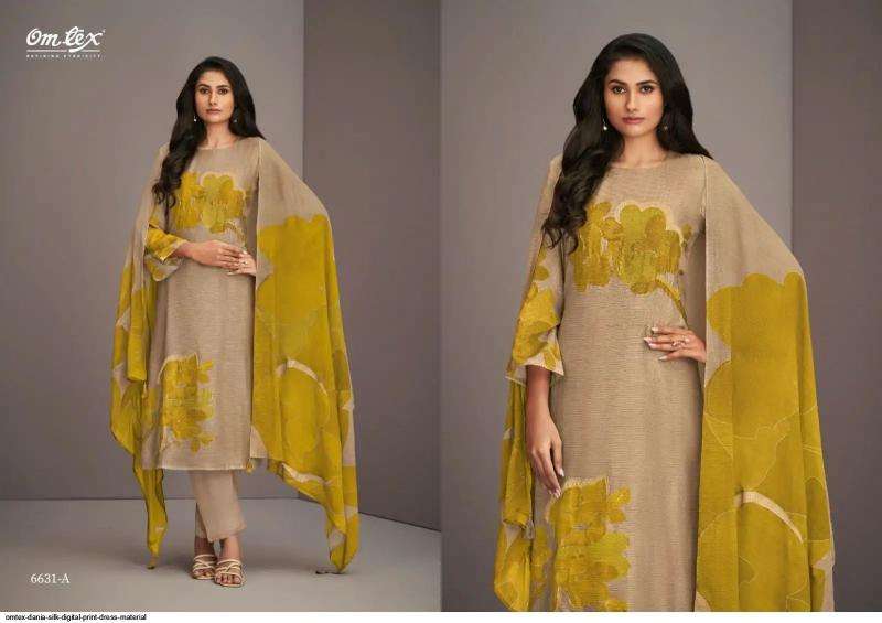 Omtex dania nida Wholesale printed dress materials