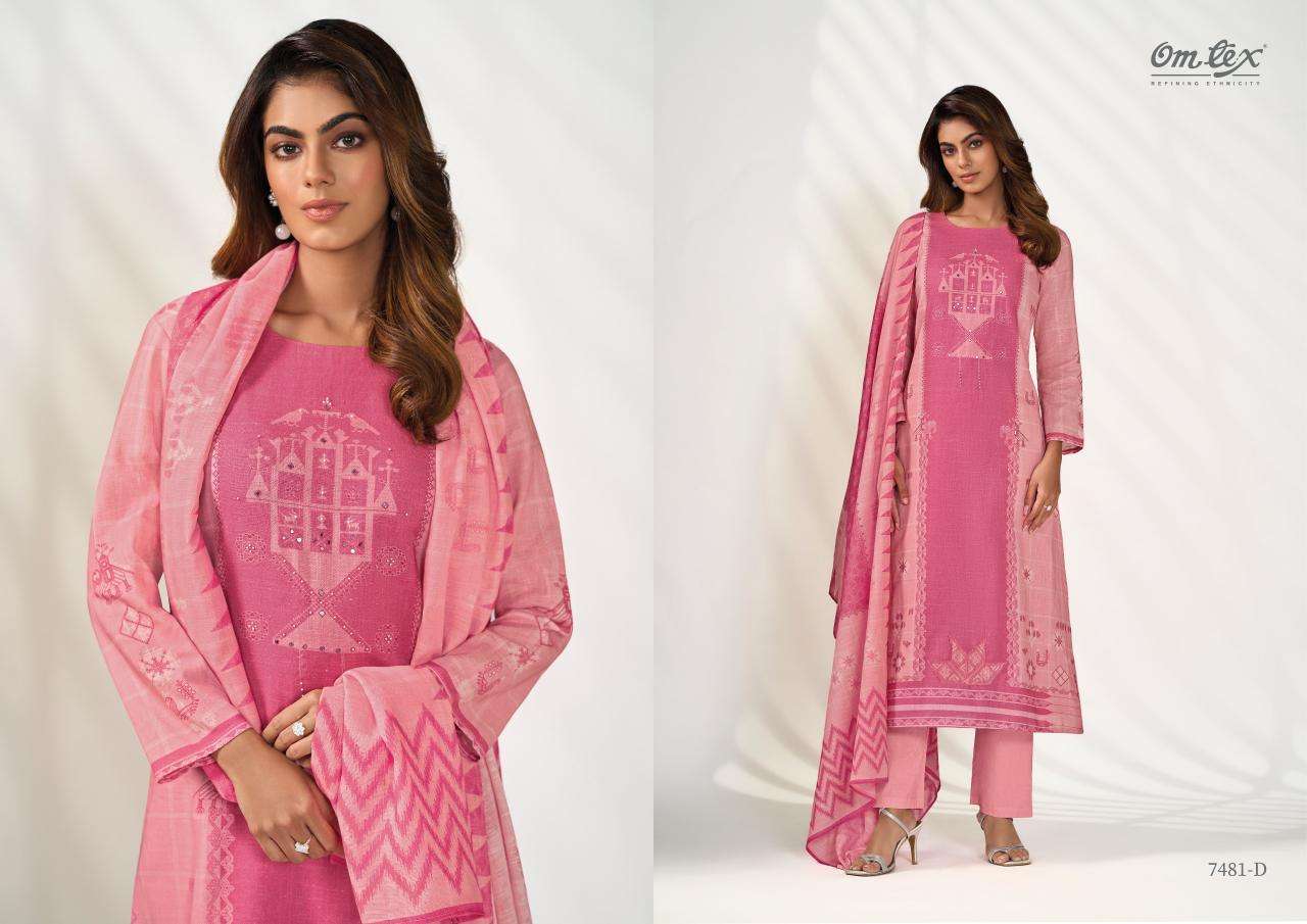 Omtex poshak  Wholesale designer dress materials in Hyderabad