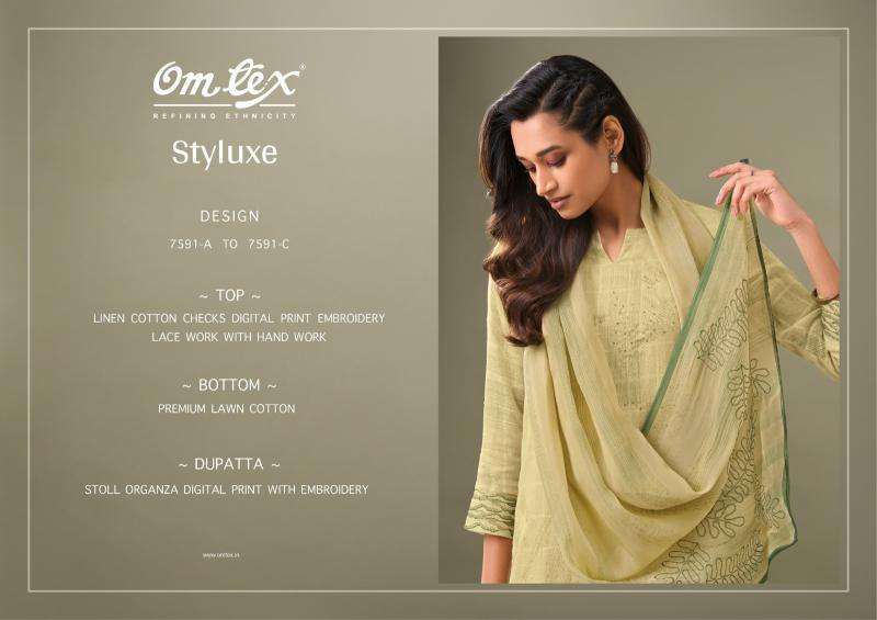 Omtex styluxe cotton checks Printed salwar suits distributor
