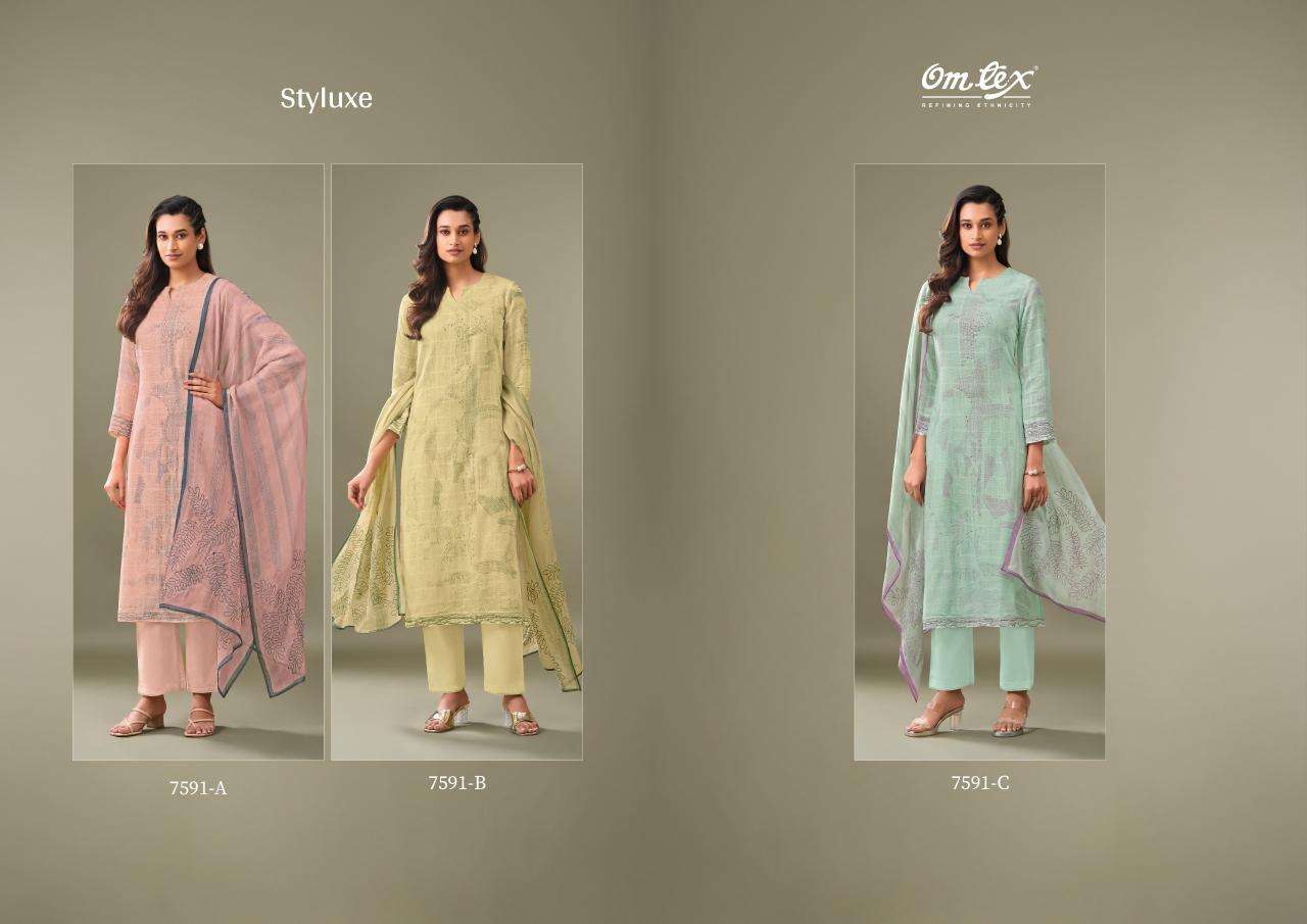Omtex styluxe cotton checks Printed salwar suits distributor