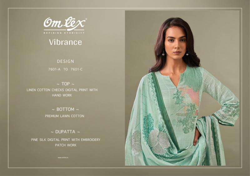 Omtex vibrance Unstitched dress materials wholesale in Mumbai