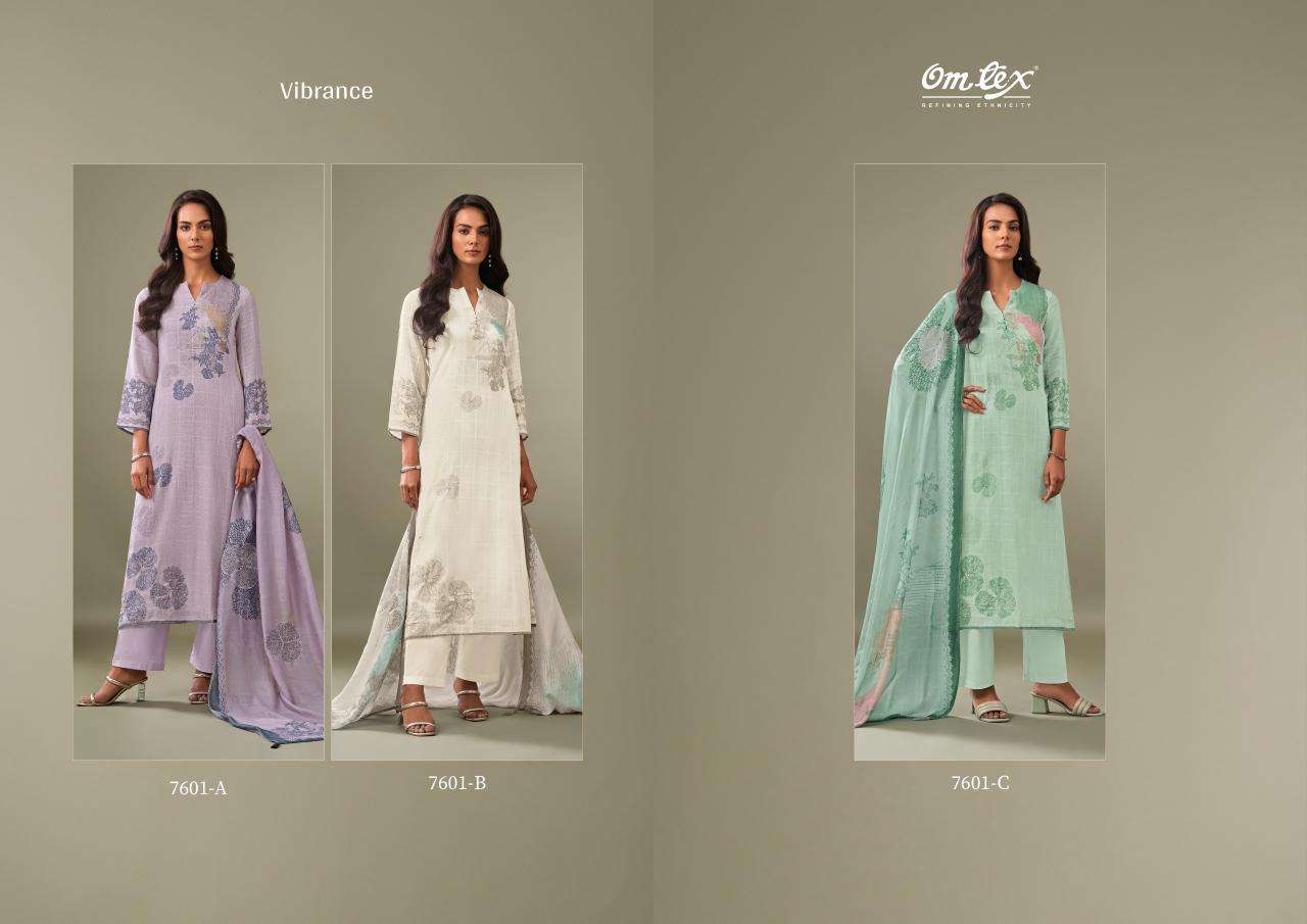 Omtex vibrance Unstitched dress materials wholesale in Mumbai