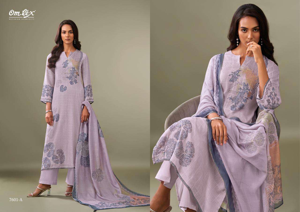 Omtex vibrance Unstitched dress materials wholesale in Mumbai