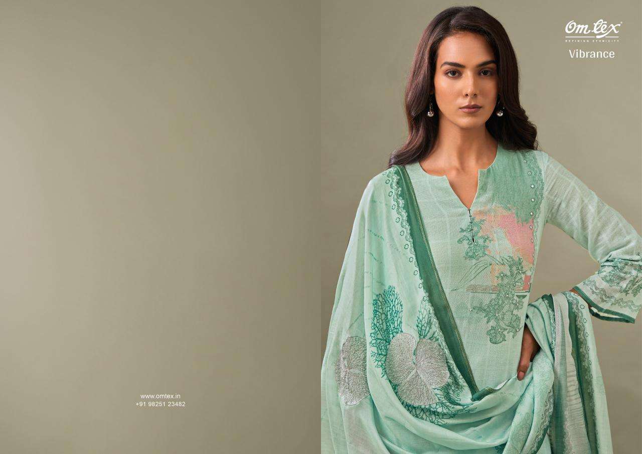 Omtex vibrance Unstitched dress materials wholesale in Mumbai
