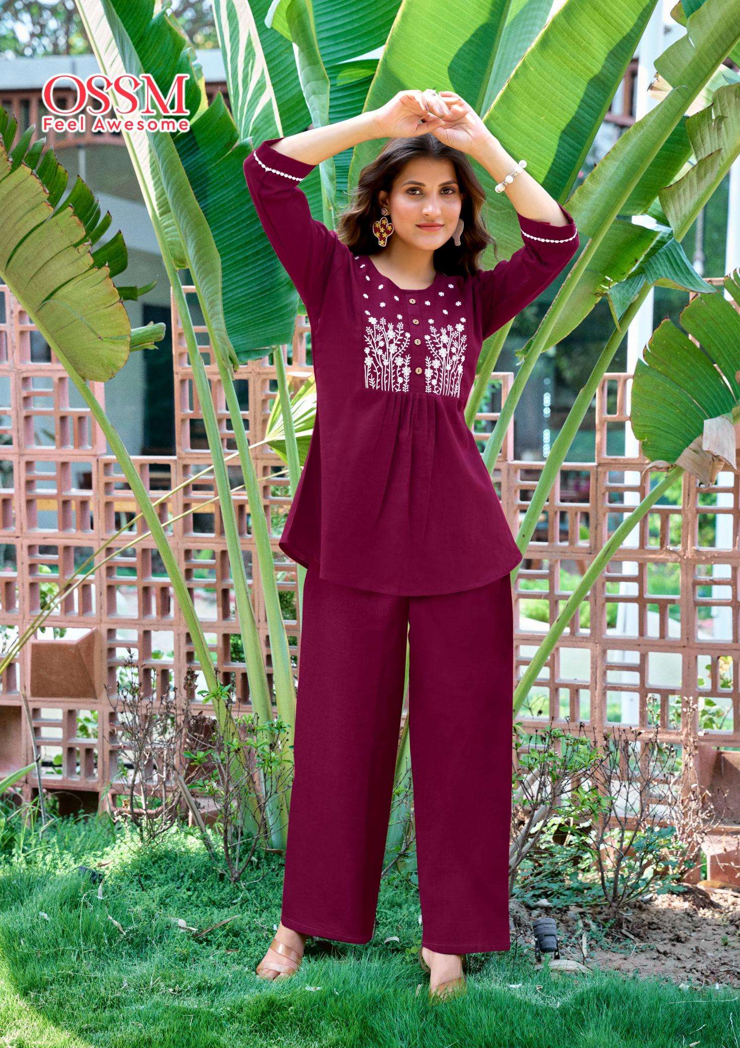 Ossm glamour vol 1 coord set kurtis manufacturing in polarish parvat patiya surat