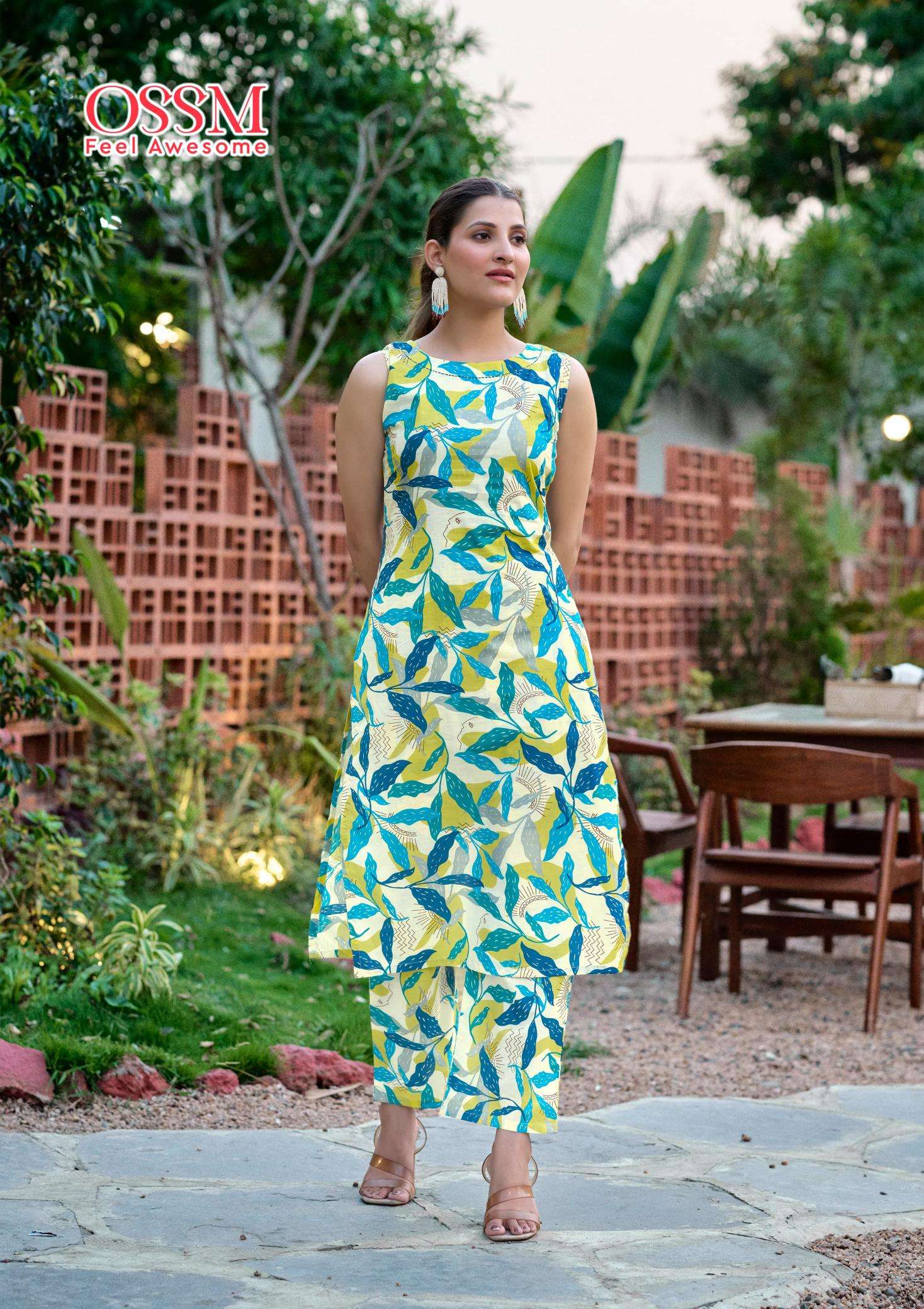 Ossm summer threads vol 3 coord set inli kurti manufacturer and wholesaler surat gujarat