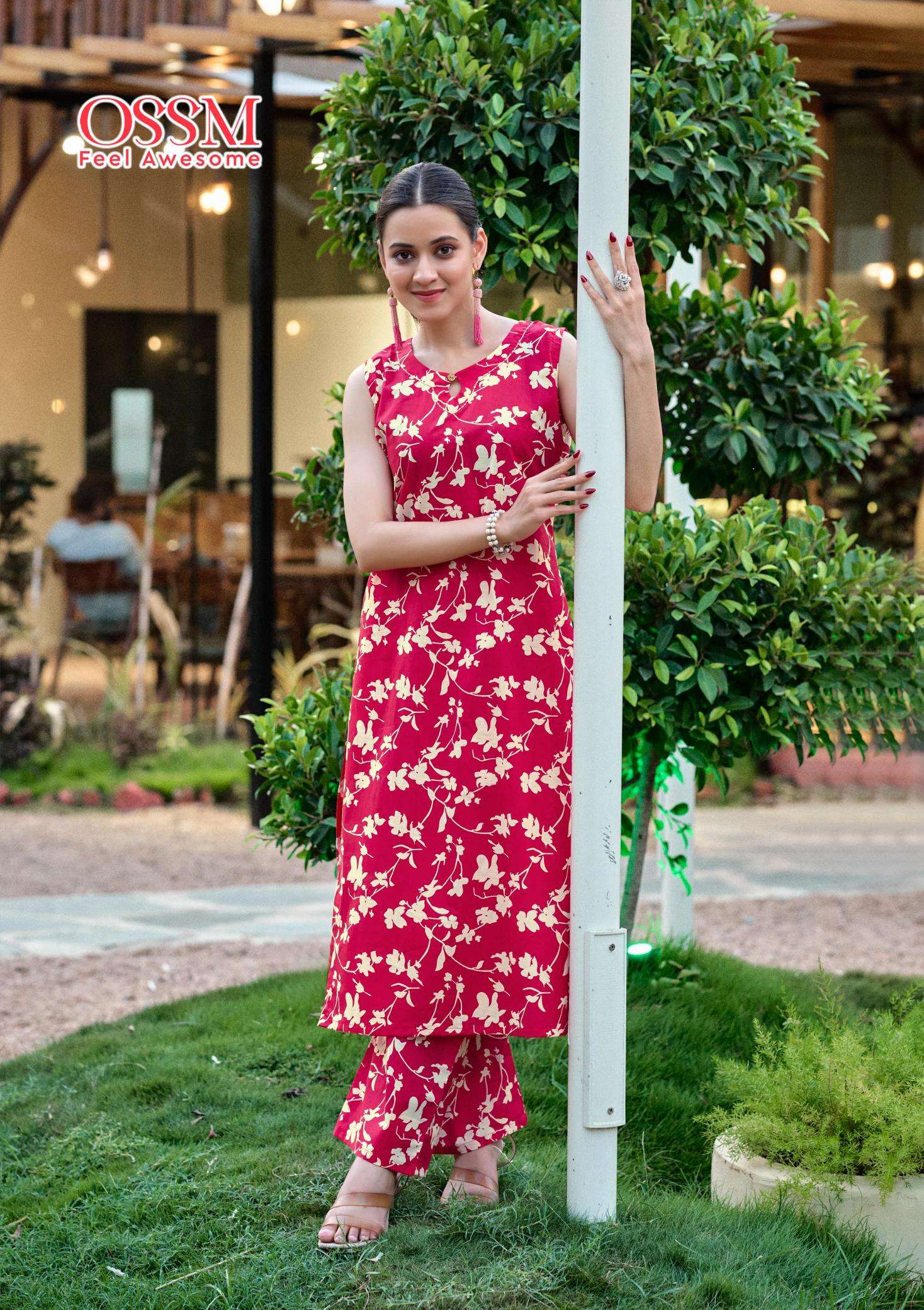 Ossm summer threads vol 3 coord set inli kurti manufacturer and wholesaler surat gujarat