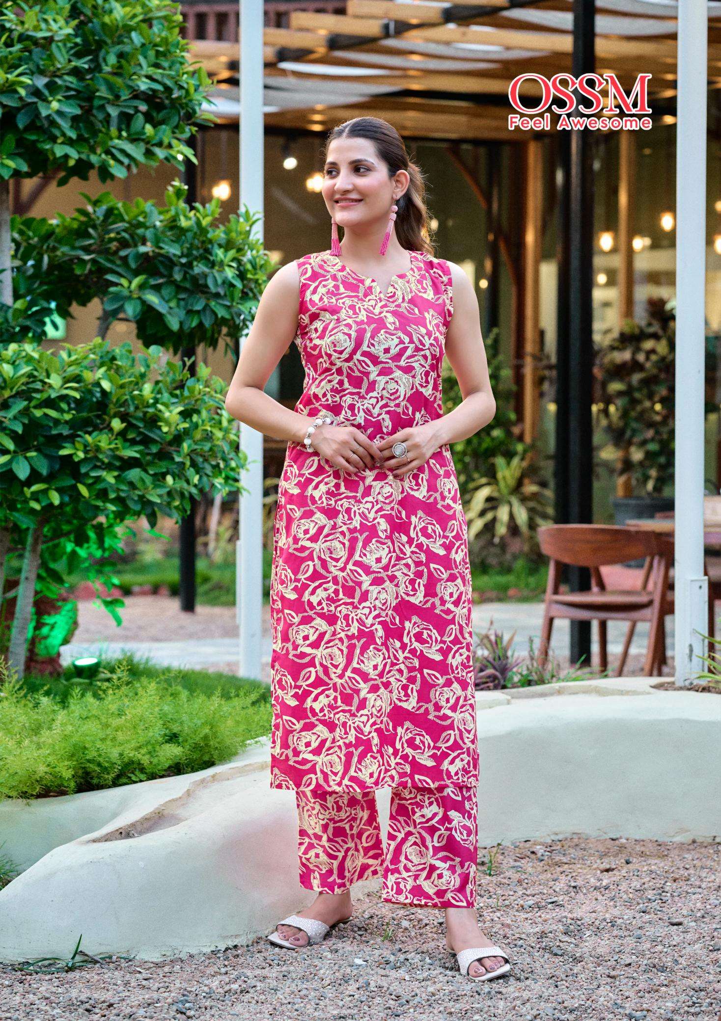 Ossm summer threads vol 3 coord set inli kurti manufacturer and wholesaler surat gujarat