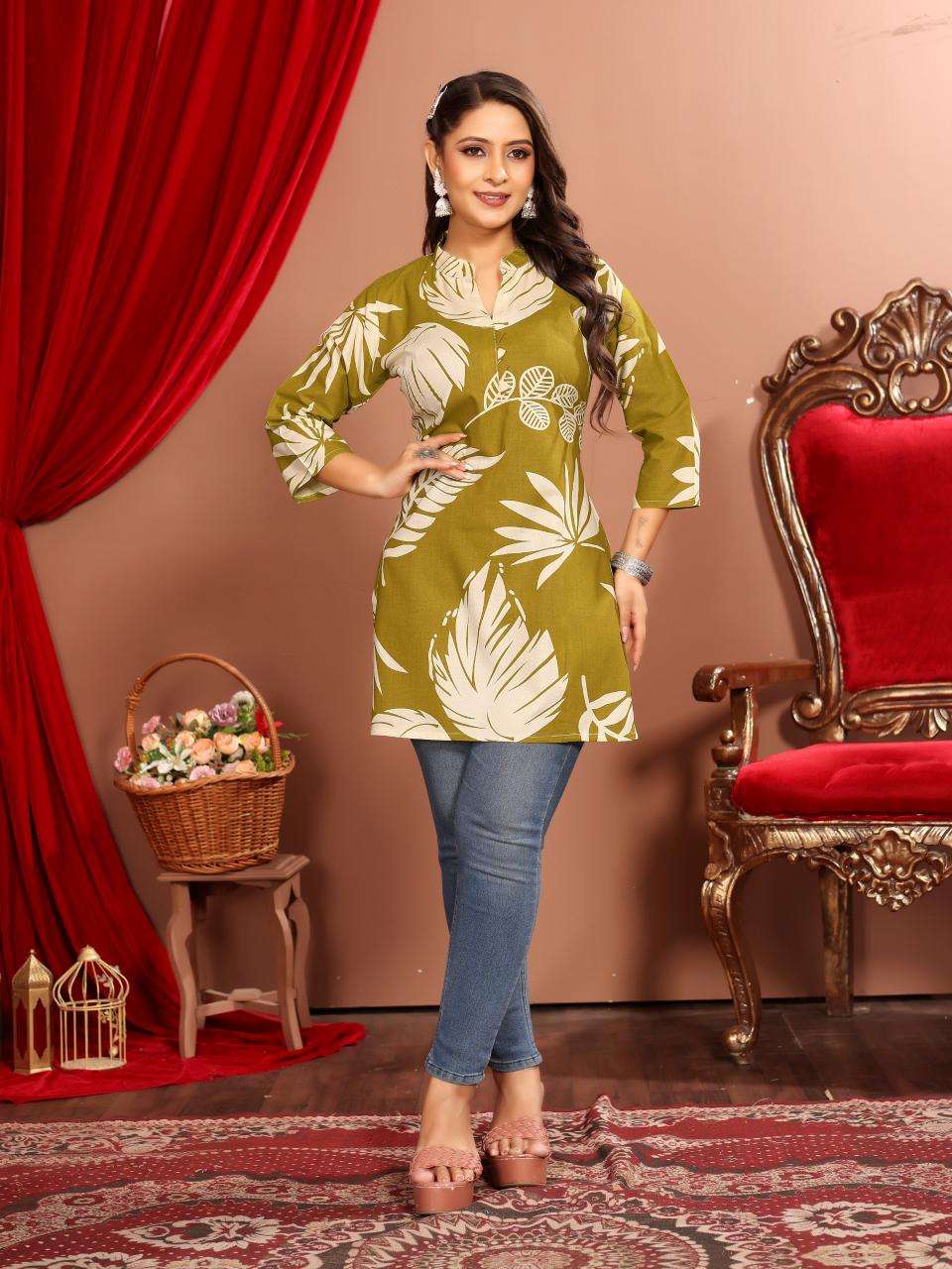 Padmavati textiles dairy milk vol 1 manufacturer of kurti and tops in surat