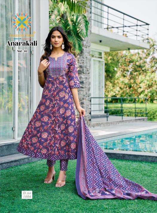 Passion tree anarkali vol 1 georgette kurti manufacturer in surat