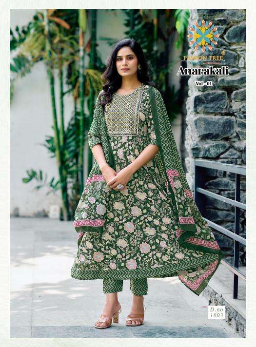 Passion tree anarkali vol 1 georgette kurti manufacturer in surat