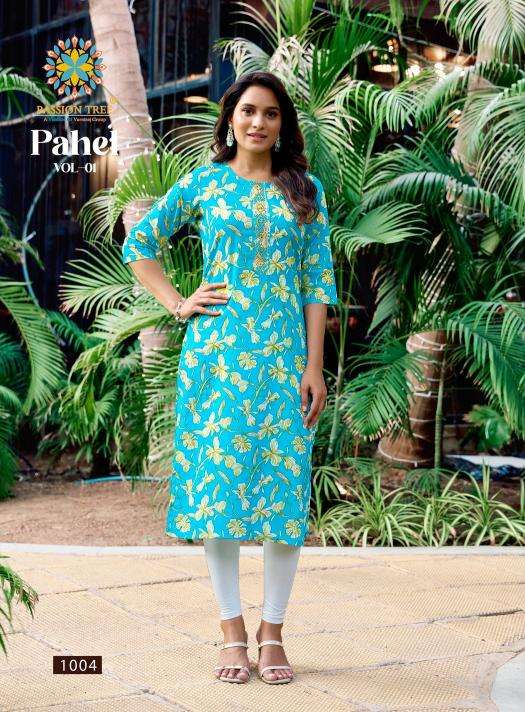 Passion tree pahel vol.1 Designer kurti suppliers in Surat