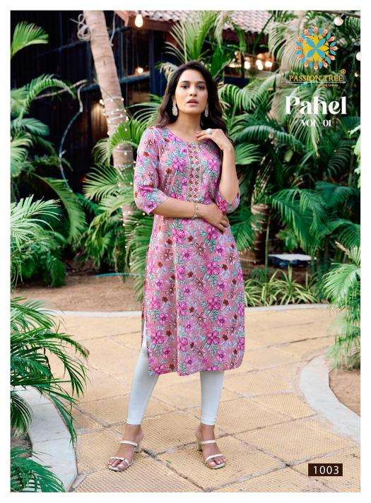 Passion tree pahel vol.1 Designer kurti suppliers in Surat