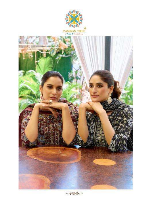 Passion tree priyanshi vol 2 kurti fabric manufacturers in surat
