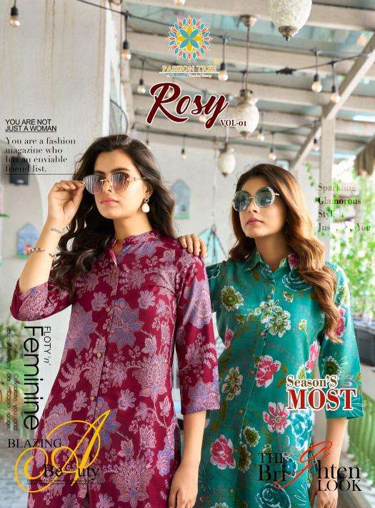 Passion tree rosy vol 1 Kurti manufacturers in Bhavnagar