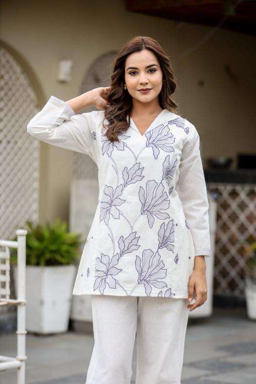 Premium quality cotton flex coord set Wholesale kurtis Kolkata