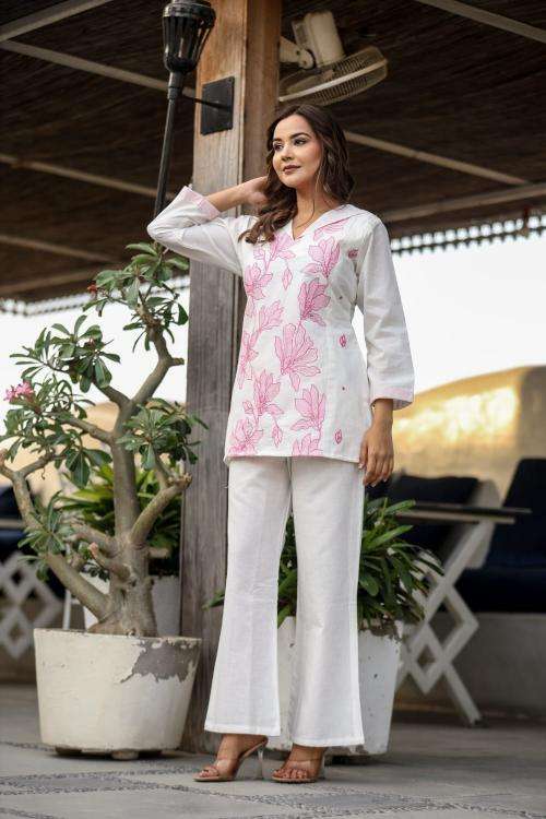 Premium quality cotton flex coord set Wholesale kurtis Kolkata