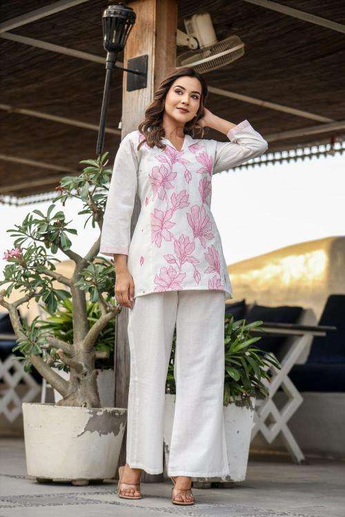 Premium quality cotton flex coord set Wholesale kurtis Kolkata