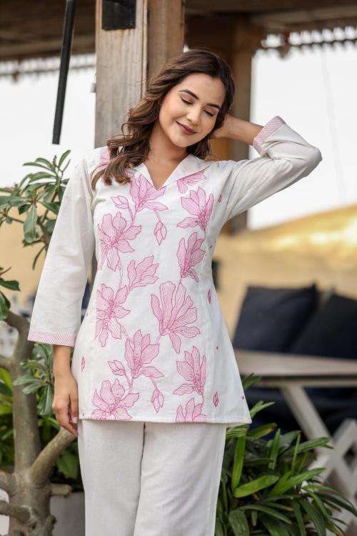 Premium quality cotton flex coord set Wholesale kurtis Kolkata