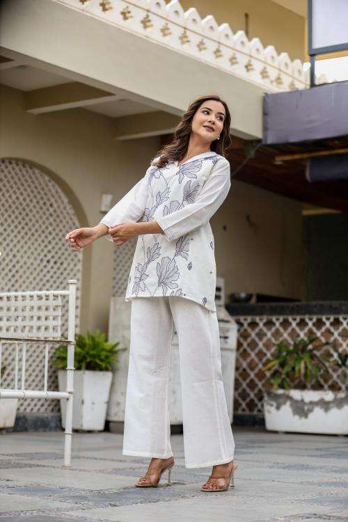 Premium quality cotton flex coord set Wholesale kurtis Kolkata