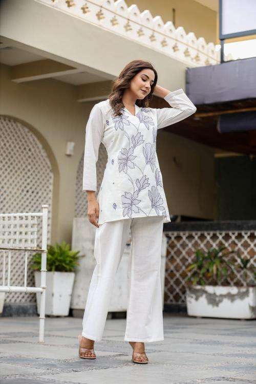 Premium quality cotton flex coord set Wholesale kurtis Kolkata
