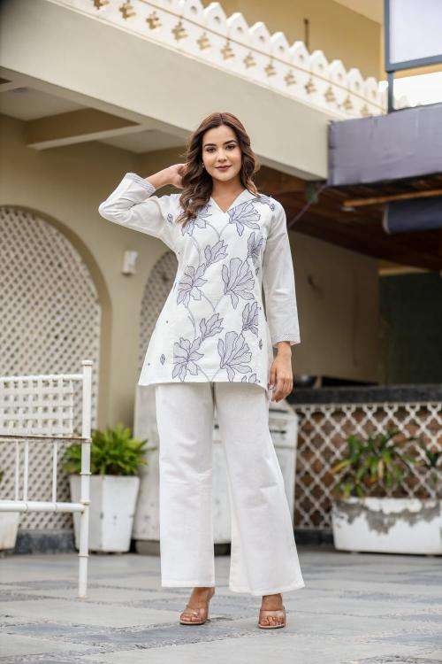 Premium quality cotton flex coord set Wholesale kurtis Kolkata
