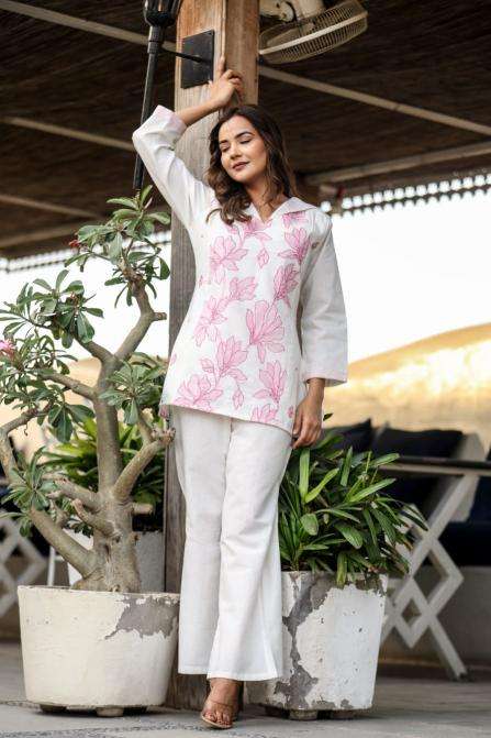 Premium quality cotton flex coord set Wholesale kurtis Kolkata