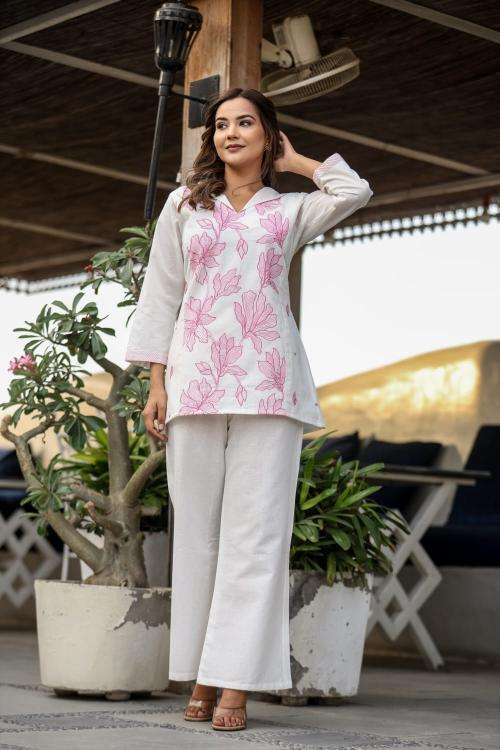 Premium quality cotton flex coord set Wholesale kurtis Kolkata