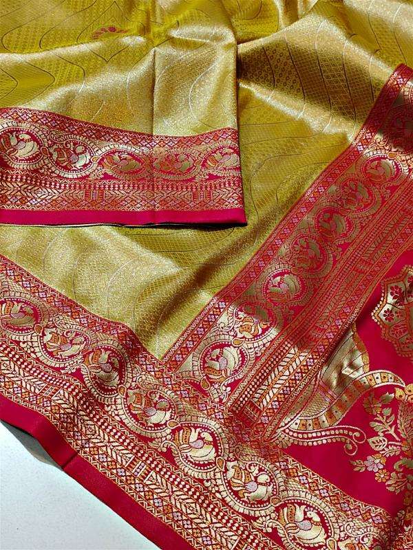 Pure heavy soft silk original gold copper Saree wholesalers in Hyderabad
