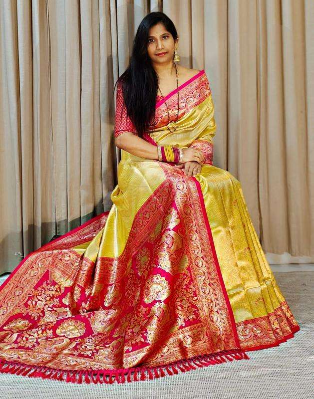 Pure heavy soft silk original gold copper Saree wholesalers in Hyderabad