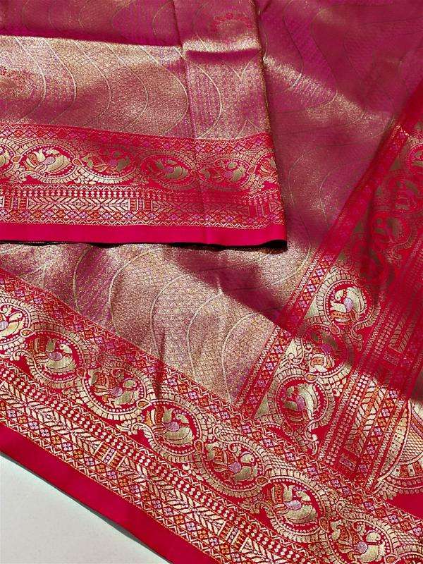 Pure heavy soft silk original gold copper Saree wholesalers in Hyderabad
