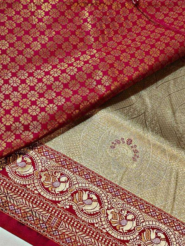 Pure heavy soft silk original gold copper Saree wholesalers in Hyderabad