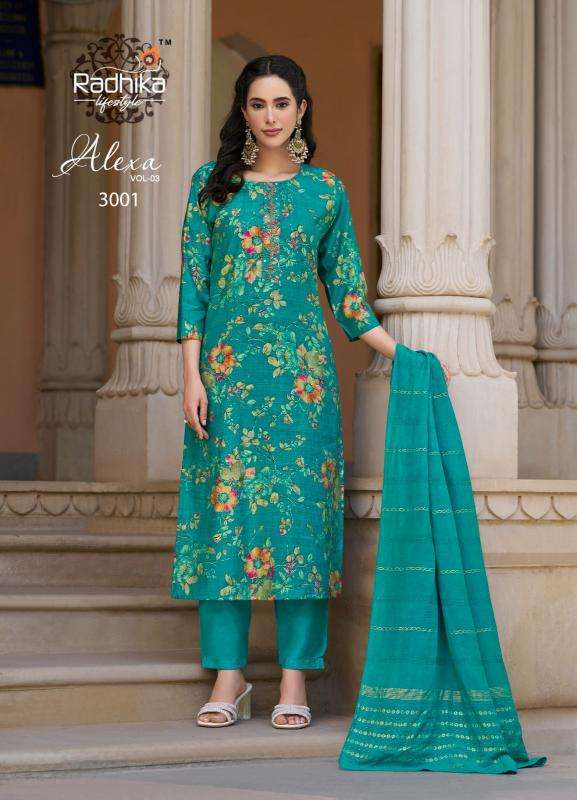 Radhika lifestyle alexa vol 3 Designer Kurtis in Surat Wholesale