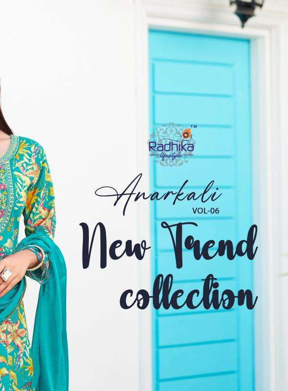 Radhika lifestyle anarkali vol 6 ready made kurti manufacturers names in surat