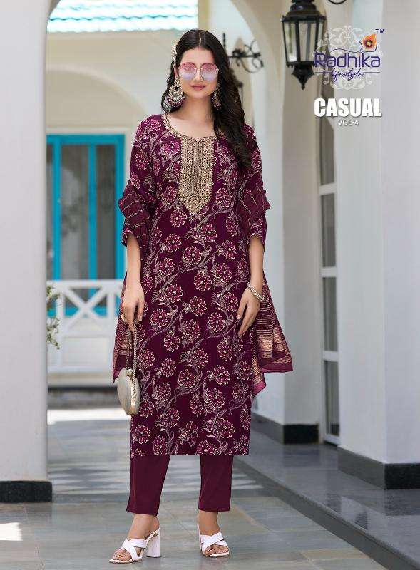 Radhika lifestyle casual vol 4 Kurti suppliers in Bhavnagar