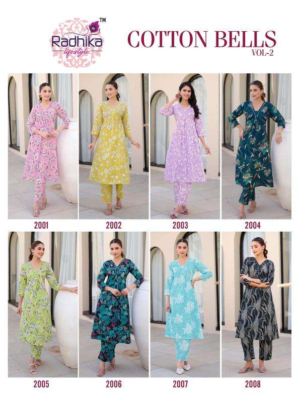 Radhika lifestyle cotton bells vol 2 Surat wholesale kurtis market