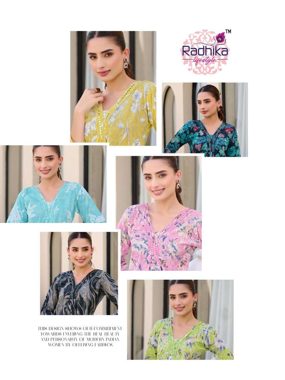 Radhika lifestyle cotton bells vol 2 Surat wholesale kurtis market
