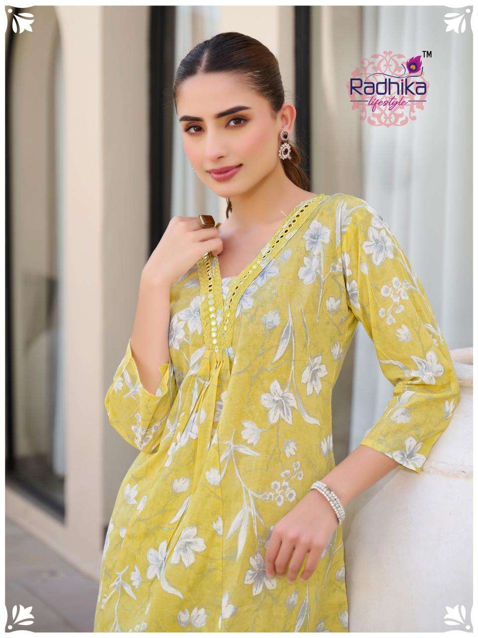 Radhika lifestyle cotton bells vol 2 Surat wholesale kurtis market